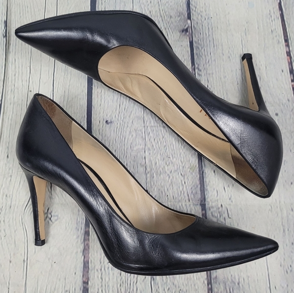 M. GEMI | soft leather pointed toe pumps heels - Picture 2 of 11